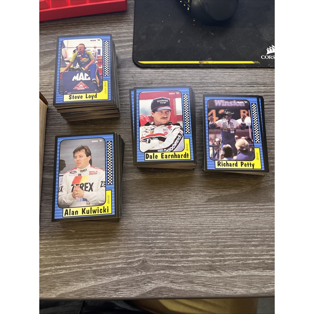 1991 Maxx Race Cards NASCAR 12 Hobby 240 Cards Per Set